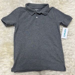 NWT - Carter's Gray Short Sleeve Polo Tee